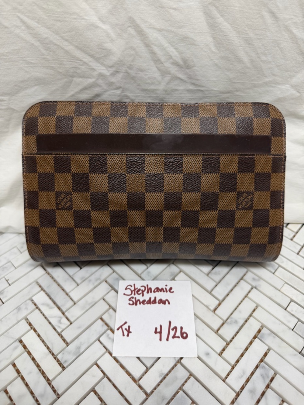 ❌❌SOLD❌❌Auth Louis Vuitton Damier Ebene Pochette Saint
Louis Clutch.